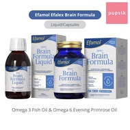 Efamol Efalex Brain Formula, Liquid/Capsules (3 Types) | Omega 3 Fish Oil & Omega 6 Evening Primrose