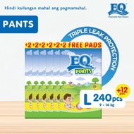 EQ Pants Large (8-14 kg) - 40 pcs x 6  packs (240 pcs) - Diaper Pants [Case]