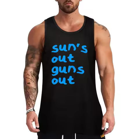 New 22 Jump Street - Sun's Out Guns Out Tank Top new in tops & t-shirt bodybuilding t-shirt