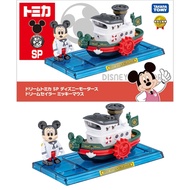 Domeka Disney Sailor Mickey Doll Ship Steam Cargo Wheel Alloy Model Collection Ornaments