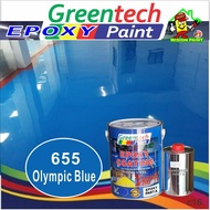 655 ( GREENTECH PAINT ) Cat Lantai ( 5L or 1L )( EPOXY Paint + Hardener ) EPOXY FLOOR / WATERPROOF