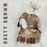 Baju Raya Kucing Dusty Brown
