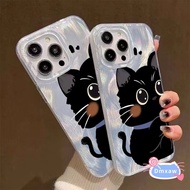 Cartoon Black Cat Casing For Realme 12 11 Pro Plus 12X 10 4G 9i 8 7 6 5 2 Pro 8i 7i 6s 6i 5s 5i Q C1