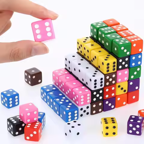 19 mm Casino Style Craps Dice Sets Acrylic Large D6 Opaque Dice Bulk Board Games Birthday Theme Part