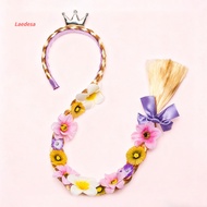 Long Blonde Wig Women Blonde Wig Long Blonde Princess Wig with Braided Ponytail for Anime Cosplay Ha