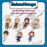(HANG) Phone hanger printed with Hetalia anime and manga image, mica acrylic material, cute and conv