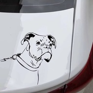 Car Sticker Cartoon Boxer Dog Funny Pet Animal PVC Car Decoration Accessories Sticker  Waterproof