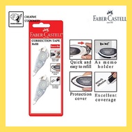 Faber Castell Correction Tape Refill / Glide Correction Tape Refill 5mm x 6m (2 Pcs/pck) 169103
