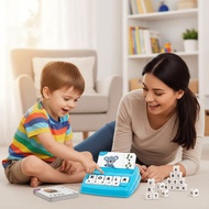 OUDIMEIDC Letter Sticker Toys, Spelling Practice Alphabets Number Number Cognition Early Math Game, 