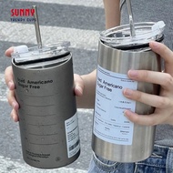 304 stainless steel Iced Americano thermos cup, stainless steel thermos cup with convenient stainles