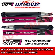 FAST1: Toyota Wigo 2012-2023 Rear Shock Absorber (2 PCS/SET) Japan Technology