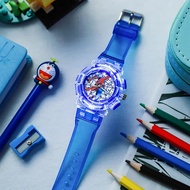 Jam Tangan Spider Luminous Jam Tangan Hero Kanak-Kanak Jam Tangan Silikon Comel Berlampu Warna-Warni
