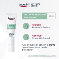 Eucerin Pro ACNE Solution SOS Serum 40ml 8 Hours Redness Reduction & Oil Control Clear Comedones Bla