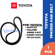 TOYOTA Genuine Fan Belt 7PK1935 For Toyota Vellfire/ Camry/ Rav4 - 90916-T2026