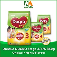 DUMEX DUGRO STAGE 3 / STAGE 4 / STAGE 5 - ORIGINAL / HONEY / CHOCOLATE 850g