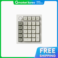 Keychron Q0 MAX ไร้สาย/มีสาย สีขาว พร้อม keypad กลไก สวิตช์ Banana อลูมิเนียม