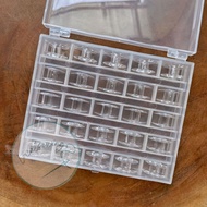 MESIN [25pcs] Singer 974 Spool + Spool Box Singer 974 Sewing Machine Spool/ + Spool Box