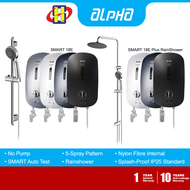 Alpha Instant Water Heater (No Pump/Rain Shower) SMART 18 Series 5-Spray Pattern SMART 18E / SMART 18E Plus RainShower