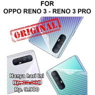 Skin carbon Oppo Reno 3 - Reno 3 Pro garskin anti gores belakang body