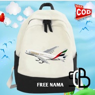 TAS RANSEL ANAK PESAWAT AIRBUS A380 EMIRATES