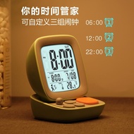 Timekeeping Alarm Clock Household Watch Influencer Student Charging Mute Simple Japanese Retro Alarm