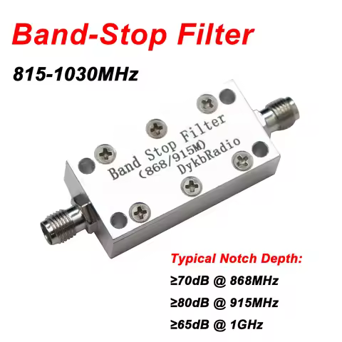 868MHz 915MHz Bandstop Filter Rejection Notch Filter for SMA RF Helium Miner Block Signal Strong LOR
