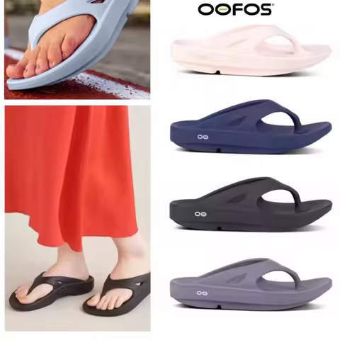 OOFOS Sandals - Lightweight Recovery Shoes Slippers Men Women Soft Bottom Indoor Home Slides Sandals
