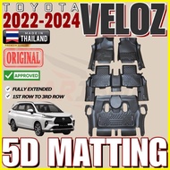 ▩ ◶ ◷ TOYOTA VELOZ 2022-2024 PREMIUM 5D DEEP DISH MATTING FULLY EXTENDED (veloz matting)