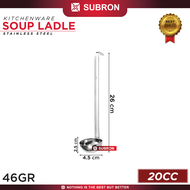 SUBRON Soup Ladle Centong 20cc 30cc 40cc 50cc 60cc Full Gagang Stainless Sayur Peralatan Masak Rest