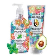 Henna Blossoms 超冰涼頭皮淨化平衡洗髮水 Icy Mint Detox Shampoo 500mL #植物油精華頭皮層平衡分泌清爽護理