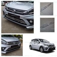 Perodua axia 2019-2022 chrome front bumper garnish accessories stainless steel /axia front bumper gr