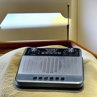 ลำโพงเสียบปลั๊กบลูทูธคลื่นสั้นปานกลางวิทยุ FM ตั้งโต๊ะเครื่องชาร์จแบบ All-In-One วิทยุและเครื่องเล่น