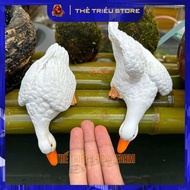 Mô hình con vịt trang trí bể cá tiểu cảnh (Tuỳ chọn combo 2 con size lớn hoặc combo 3 con size vừa )