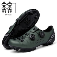 2023 Mtb shoes, bicycle speed sports shoes, men's flat road bicycle boots, bicycle shoes clipped to the pedal, Spd mountain bicycle sports shoes