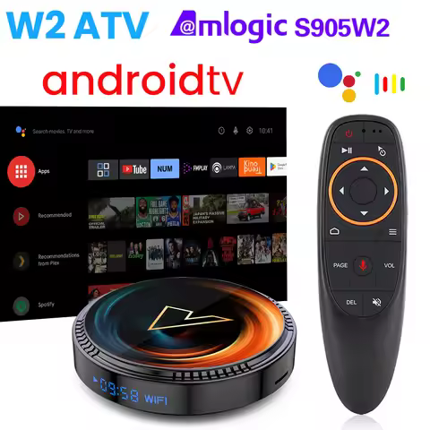 VONTAR W2 ATV androidtv 11.0 TV Box Amlogic S905W2 Support Google Voice Input 8K Video 4K AV1 Dual W