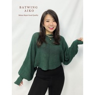 Aiko Knit Long Sleeve Batwing Top for Women