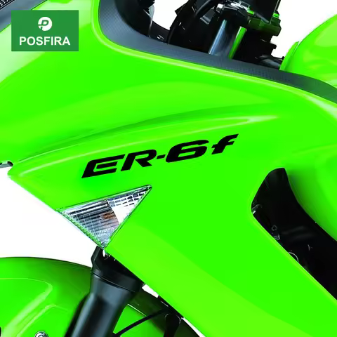 POSFIRA Motorcycle Fairing Stickers Vinyl Decals for Kawasaki ER6f ER 6f ER-6f 2006-2017 2009 2010 2