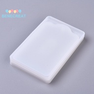 BENECREAT 1set Rectangle Card Sleeve Silicone Molds Resin Casting Molds For UV Resin Epoxy Resin Jew