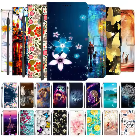 Luxury Leather Phone Cases For OPPO Reno 8 Pro Plus OPPO Reno8 T 5G 8T 4G Flip Book Cover Card Walle