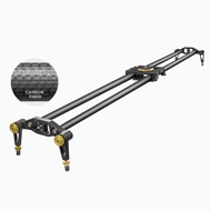 (Upgraded) 47 in Carbon Fiber Camera Slider / 120cm Dolly Track Rail, Smooth Bearing Stabilizer, Hei