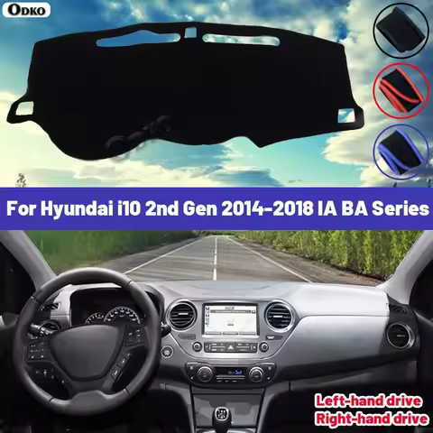 High Quality For Hyundai i10 2nd Gen 2014-2018 IA BA Series Car Dashboard Cover Mat Sun Shade Avoid 