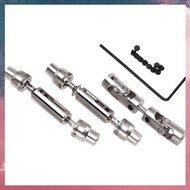(F B S V)3Pcs Metal Drive Shaft CVD for  B16 B36  Q60 Q63 Q64 MN77 FY004 6WD 6X6 1/16 RC Car Upgrade