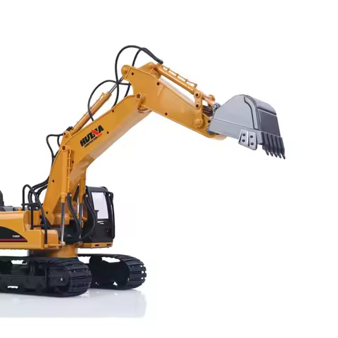 US SALE HUINA 1535 RC Electric Excavator Remote Control Digger 1/14 15CH 2.4G Radio Finished Battery