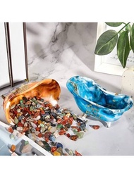 DIY 水晶滴膠模具 環氧樹脂浴缸模具 肥皂盒收納盒托盤鏡子裝飾矽膠模具。