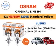 OSRAM Original Line H4 Halogen Headlamp Bulb (2pcs) 12V 60/55W Suzuki Swift (Year 2004-2016) Mentol 
