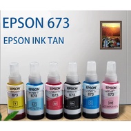 หมึก Epson 673 หมึกแท้ 6สี หมึกเติมของแท้ 100% แบบไม่มีกล่อง L800/L805/L810/L850/L1800