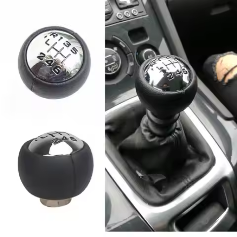5 Gear 6 Speed Car Gear Stick Shift Knob For Peugeot 307 308 3008 407 5008 807 PARTNER B9 TEPEE For 
