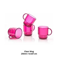 Tupperware Gelas Clear Mug- 2pcs