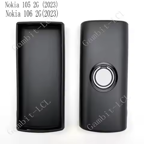 For Nokia 105 106 2G 2023 Nokia105 Nokia106 TA-1553 Back Ring Holder Bracket Phone Case Soft Silicon