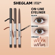 SHEGLAM On-Line Creamy Eyeliner Waterproof Matte Smudge-Proof Long Lasting Gel Eye Liner Pen Makeup